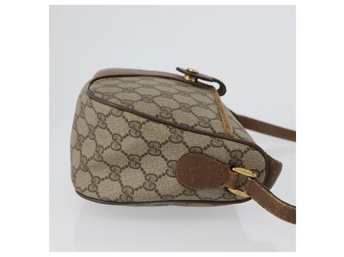 Gucci GG Supreme Web Sherry Line Tasche PVC Beige Gold 56 02 032 Auth bs33419 Golden - Ansicht 3