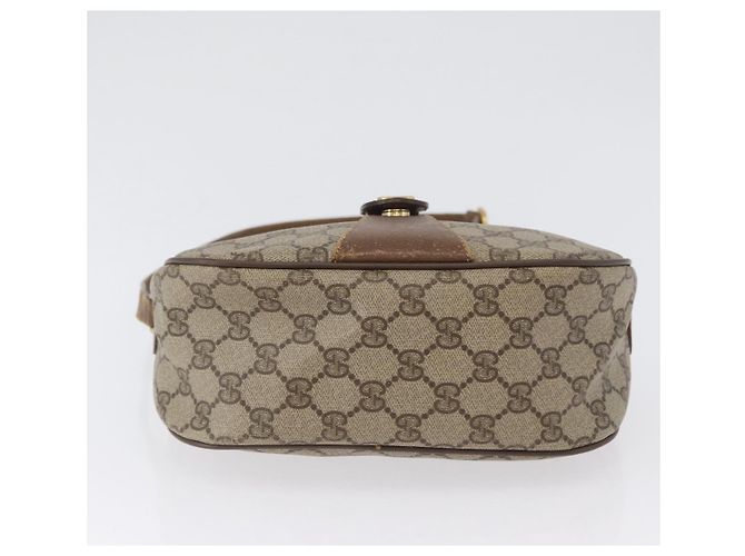 Gucci GG Supreme Web Sherry Line Tasche PVC Beige Gold 56 02 032 Auth bs33419 Golden - Ansicht 5