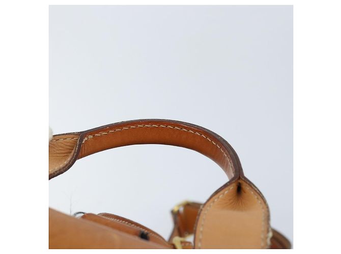 Céline CELINE Macadam Canvas Backpack PVC Leather Brown Gold Auth 169840 Golden - view 14