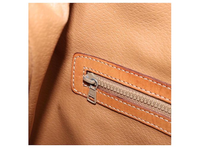 Céline CELINE Macadam Canvas Backpack PVC Leather Brown Gold Auth 169840 Golden - view 25