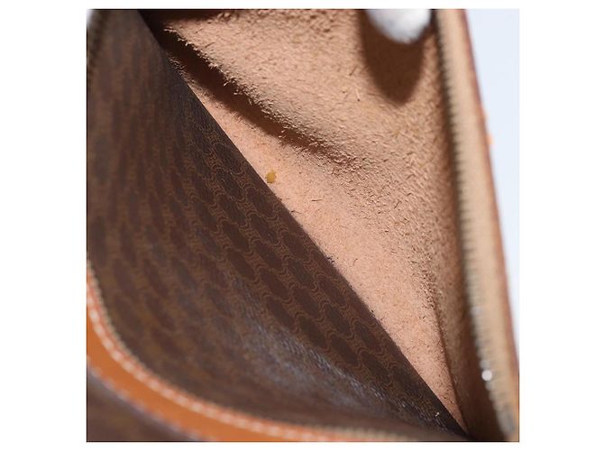 Céline CELINE Macadam Canvas Backpack PVC Leather Brown Gold Auth 169840 Golden - view 26