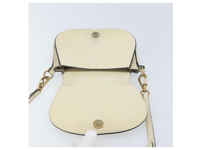 Chloé Borsa a mano Chloe Nile in pelle 2 in 1 avorio oro Auth 169835 D'oro Crudo - vista 10