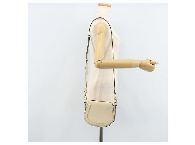 Chloé Borsa a mano Chloe Nile in pelle 2 in 1 avorio oro Auth 169835 D'oro Crudo - vista 24