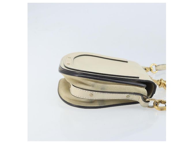 Chloé Borsa a mano Chloe Nile in pelle 2 in 1 avorio oro Auth 169835 D'oro Crudo - vista 3