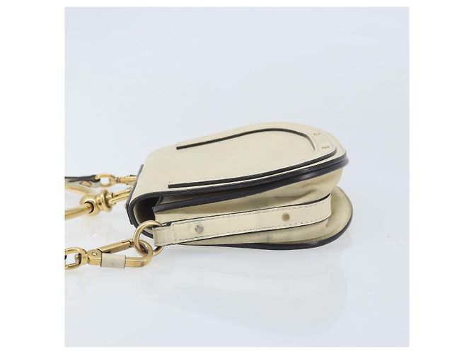 Chloé Borsa a mano Chloe Nile in pelle 2 in 1 avorio oro Auth 169835 D'oro Crudo - vista 4