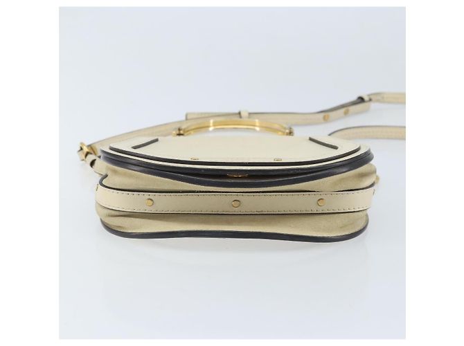 Chloé Borsa a mano Chloe Nile in pelle 2 in 1 avorio oro Auth 169835 D'oro Crudo - vista 5