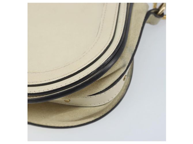 Chloé Borsa a mano Chloe Nile in pelle 2 in 1 avorio oro Auth 169835 D'oro Crudo - vista 9