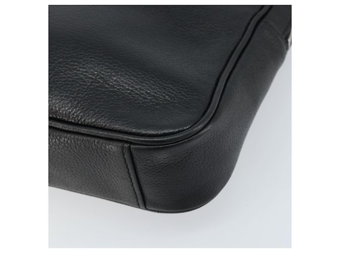 Borsa da lavoro in pelle nera e argento Burberry Auth bs33513 Nero - vista 16