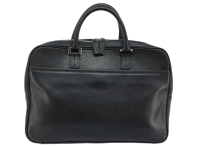 Borsa da lavoro in pelle nera e argento Burberry Auth bs33513 Nero - vista 2