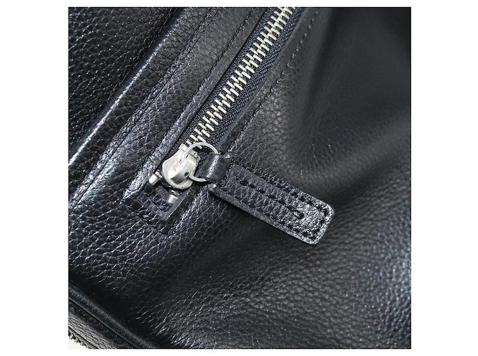 Borsa da lavoro in pelle nera e argento Burberry Auth bs33513 Nero - vista 22