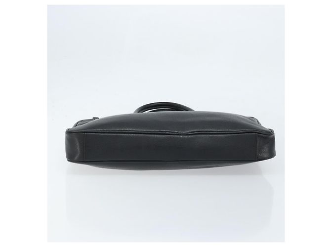 Borsa da lavoro in pelle nera e argento Burberry Auth bs33513 Nero - vista 5