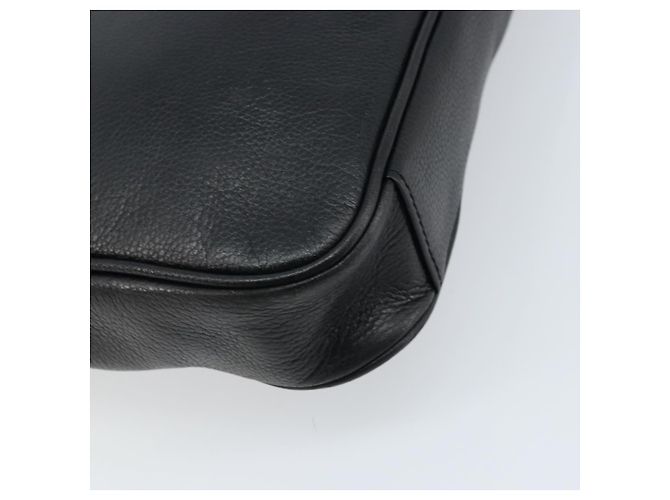 Borsa da lavoro in pelle nera e argento Burberry Auth bs33513 Nero - vista 9