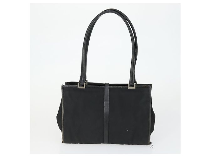 Borsa GUCCI Nylon 2 Set Kaki Nero Auth ti3748 Cachi - vista 3