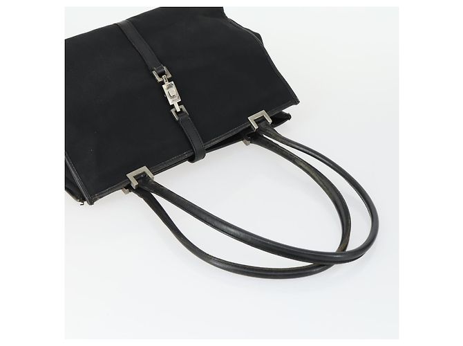 Borsa GUCCI Nylon 2 Set Kaki Nero Auth ti3748 Cachi - vista 5