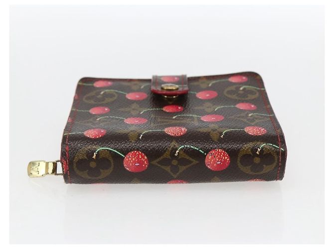 LOUIS VUITTON Monogram Cherry Compact Zip Bifold Wallet M95005 LV Auth 165814V - view 4