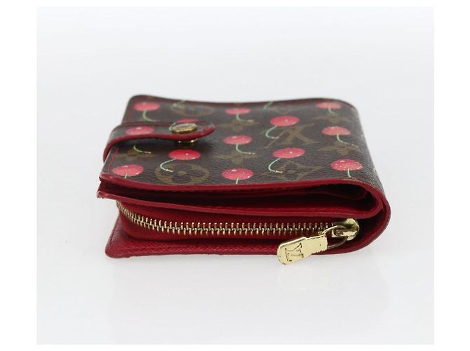 LOUIS VUITTON Monogram Cherry Compact Zip Bifold Wallet M95005 LV Auth 165814V - view 5