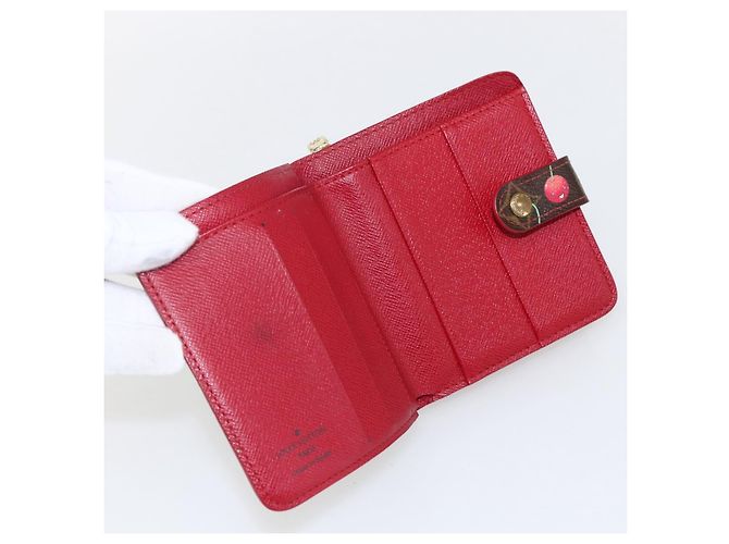 LOUIS VUITTON Monogram Cherry Compact Zip Bifold Wallet M95005 LV Auth 165814V - view 8