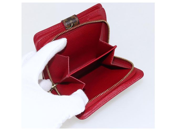 LOUIS VUITTON Monogram Cherry Compact Zip Bifold Wallet M95005 LV Auth 165814V - view 9