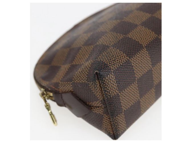LOUIS VUITTON Pochette Cosmetica PM Damier Ebene N47516 Auth LV 166844 - vista 14
