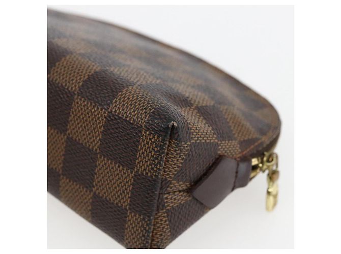 LOUIS VUITTON Pochette Cosmetica PM Damier Ebene N47516 Auth LV 166844 - vista 15