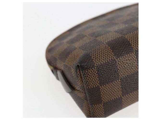 LOUIS VUITTON Pochette Cosmetica PM Damier Ebene N47516 Auth LV 166844 - vista 16