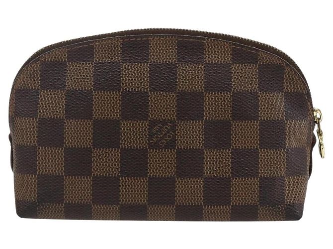 LOUIS VUITTON Pochette Cosmetica PM Damier Ebene N47516 Auth LV 166844 - vista 2