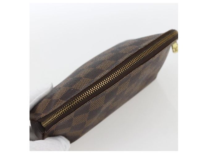 LOUIS VUITTON Pochette Cosmetica PM Damier Ebene N47516 Auth LV 166844 - vista 5