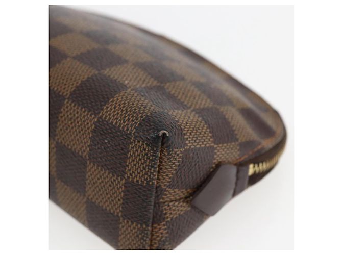 LOUIS VUITTON Pochette Cosmetica PM Damier Ebene N47516 Auth LV 166844 - vista 7