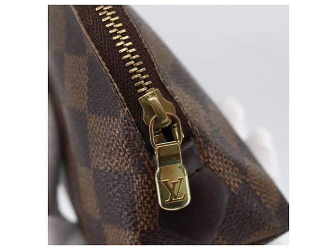 LOUIS VUITTON Pochette Cosmetica PM Damier Ebene N47516 Auth LV 166844 - vista 8