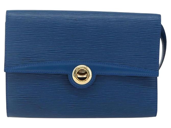 LOUIS VUITTON Epi Pochette Arche Borsa a Spalla Blu M52575 LV Auth ka2567 - vista 13