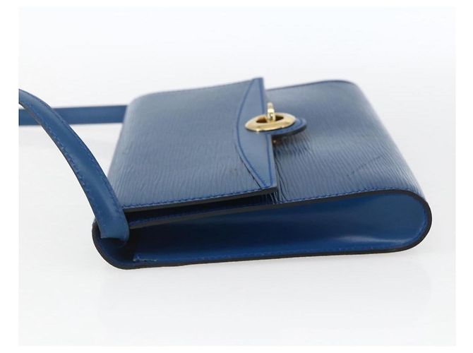 LOUIS VUITTON Epi Pochette Arche Borsa a Spalla Blu M52575 LV Auth ka2567 - vista 3