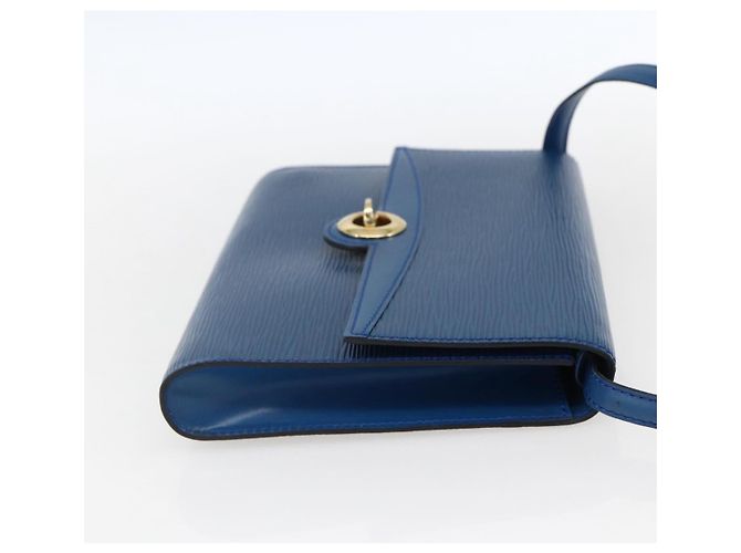 LOUIS VUITTON Epi Pochette Arche Borsa a Spalla Blu M52575 LV Auth ka2567 - vista 4