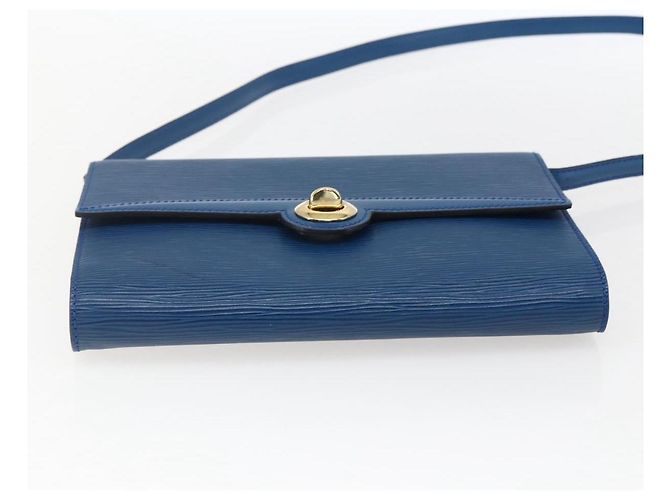 LOUIS VUITTON Epi Pochette Arche Borsa a Spalla Blu M52575 LV Auth ka2567 - vista 5