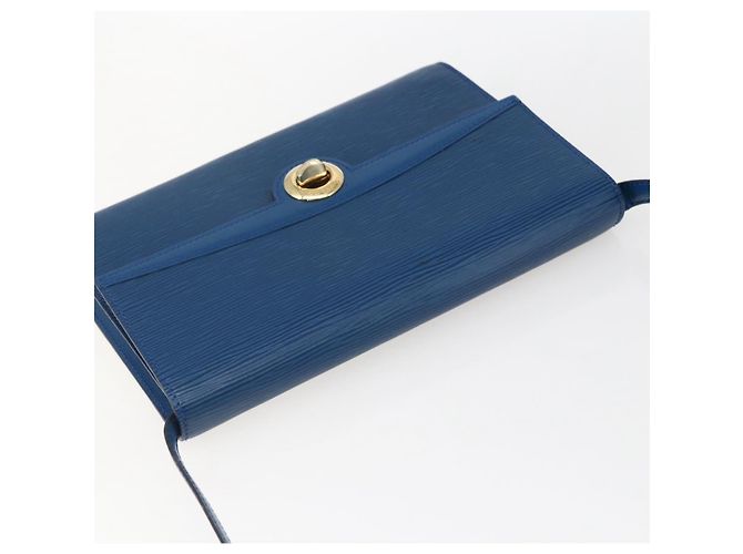 LOUIS VUITTON Epi Pochette Arche Borsa a Spalla Blu M52575 LV Auth ka2567 - vista 6