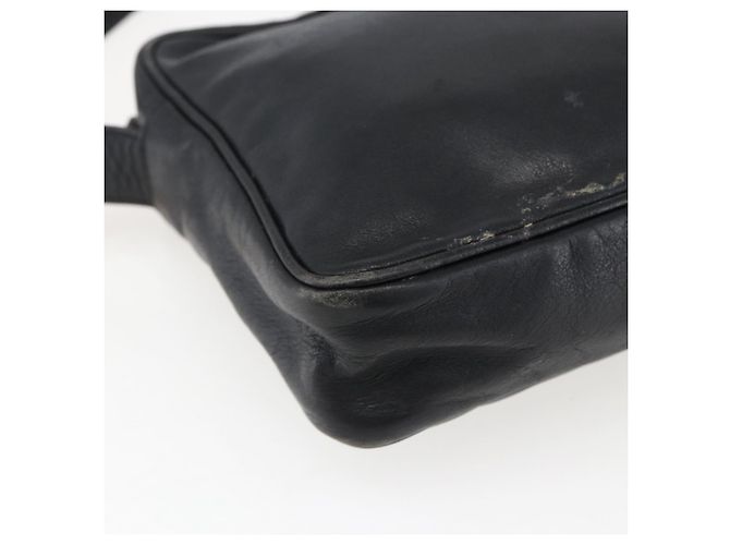 LOEWE Borsa a Spalla Anagram Pelle Nera Oro Auth 173482 Nero D'oro - vista 14
