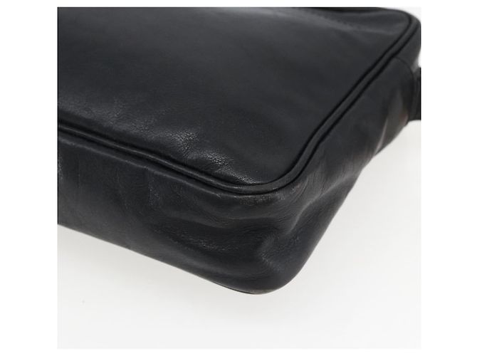 LOEWE Borsa a Spalla Anagram Pelle Nera Oro Auth 173482 Nero D'oro - vista 15