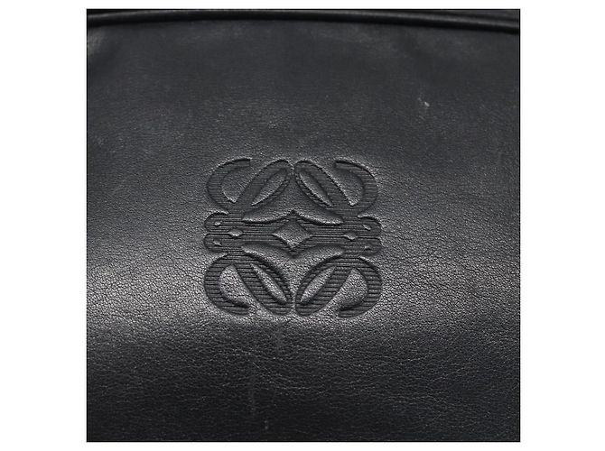 LOEWE Borsa a Spalla Anagram Pelle Nera Oro Auth 173482 Nero D'oro - vista 17