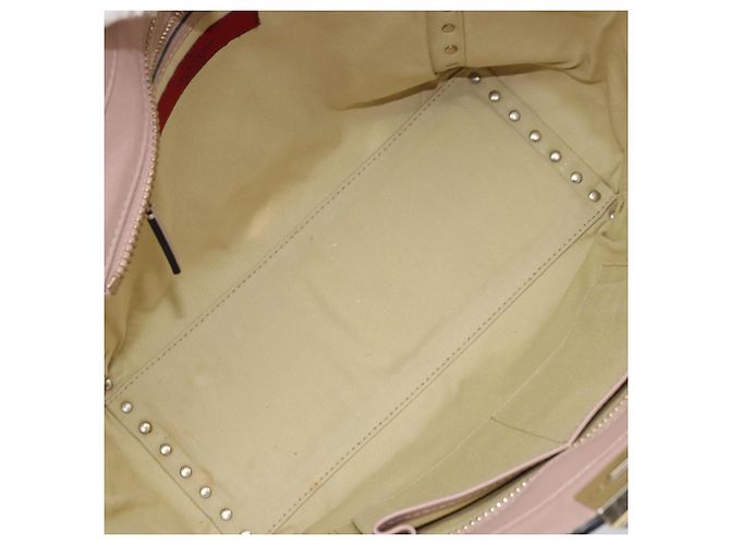 Valentino Borsa Tote in pelle 2 in 1 Rosa Oro Auth BA10420 D'oro - vista 11
