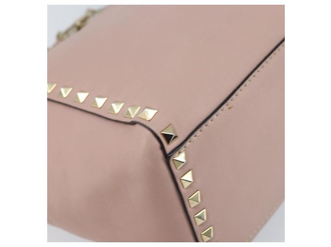 Valentino Borsa Tote in pelle 2 in 1 Rosa Oro Auth BA10420 D'oro - vista 16
