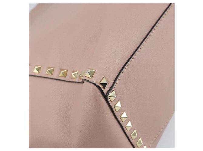 Valentino Borsa Tote in pelle 2 in 1 Rosa Oro Auth BA10420 D'oro - vista 18