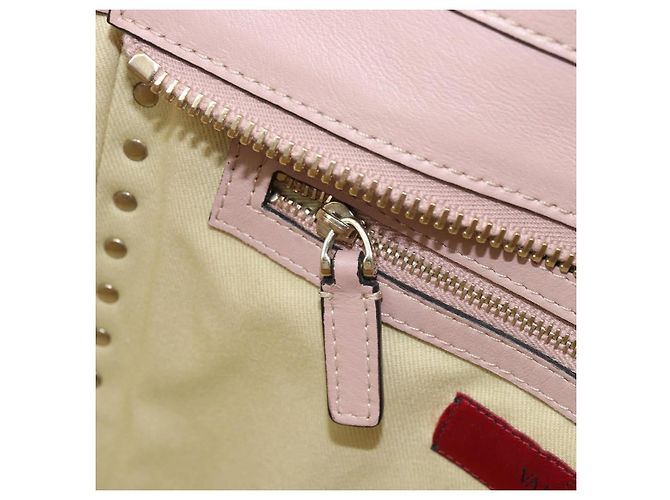 Valentino Borsa Tote in pelle 2 in 1 Rosa Oro Auth BA10420 D'oro - vista 24