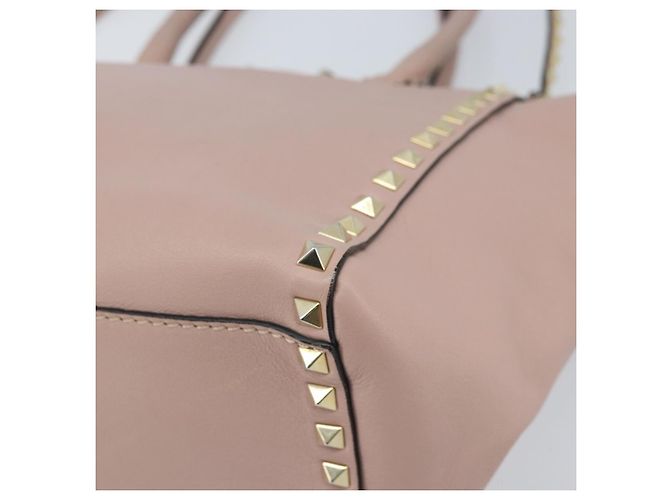 Valentino Borsa Tote in pelle 2 in 1 Rosa Oro Auth BA10420 D'oro - vista 9