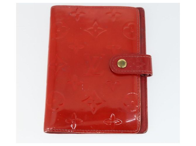 LOUIS VUITTON Agenda PM en Epi Monogram Vernis Cubierta de Día 2 Set Rojo LV Auth bs33370 Roja - vista 10