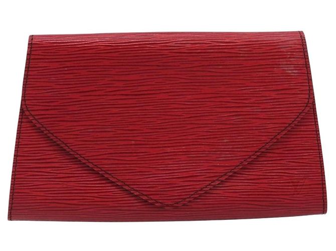 LOUIS VUITTON Clutch Art Déco Epi Rosso M52637 LV Auth ep13508 - vista 13