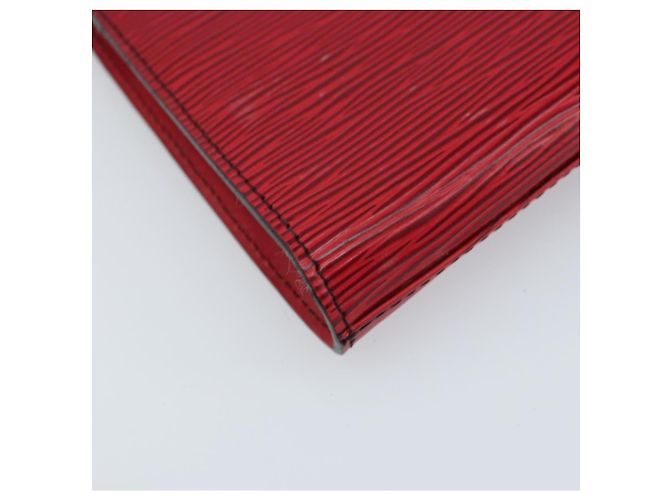 LOUIS VUITTON Clutch Art Déco Epi Rosso M52637 LV Auth ep13508 - vista 16