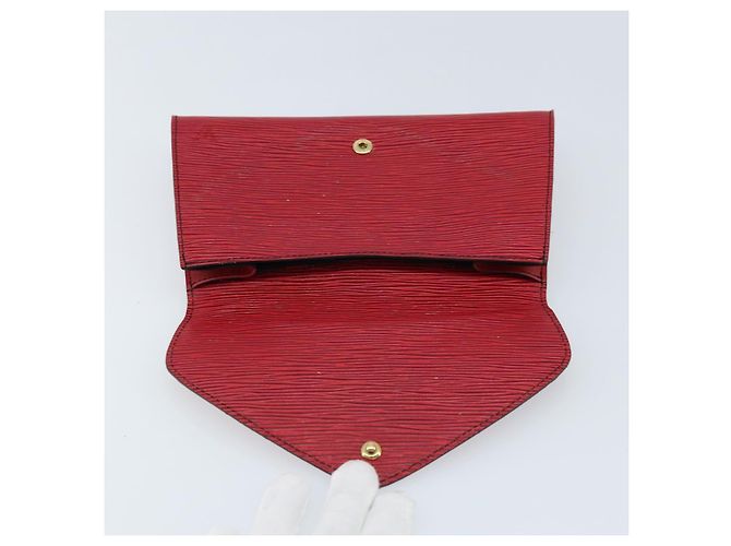 LOUIS VUITTON Clutch Art Déco Epi Rosso M52637 LV Auth ep13508 - vista 8