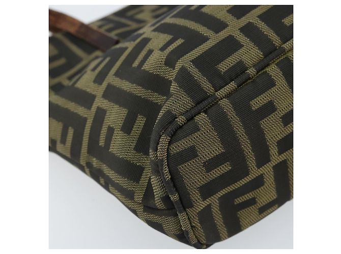 FENDI Zucca Canvas Tote Bag Braun Schwarz Auth ep13557 - Ansicht 15