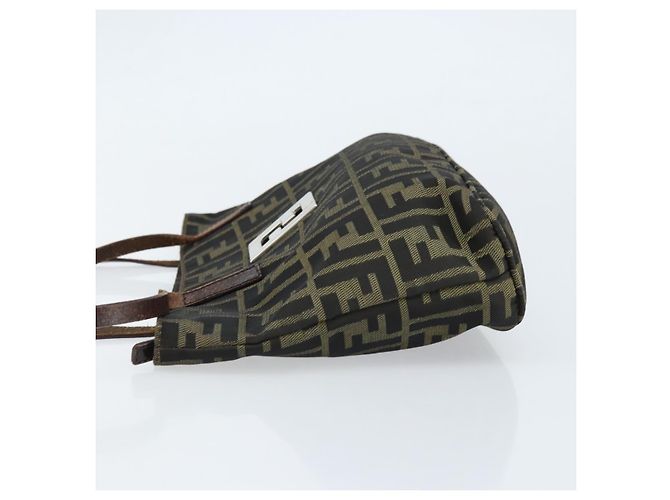FENDI Zucca Canvas Tote Bag Braun Schwarz Auth ep13557 - Ansicht 4