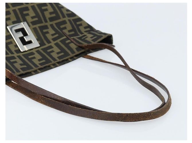FENDI Zucca Canvas Tote Bag Braun Schwarz Auth ep13557 - Ansicht 7