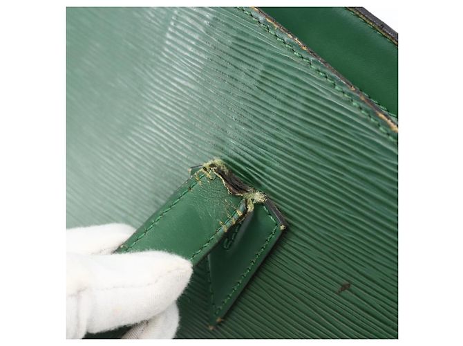 LOUIS VUITTON Borsa da Shopping Epi Saint Jacques Verde M52274 LV Auth 173655 - vista 9